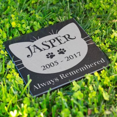 Personalized Cat memorial Stone Granite Pet Headstones - Always Remembered