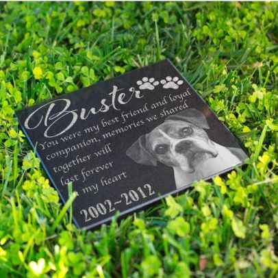 Personalized Memorial Pet Stone Granite - Engraved Headstone with Picture #13 Cat Grave Marker Outdoor Garden